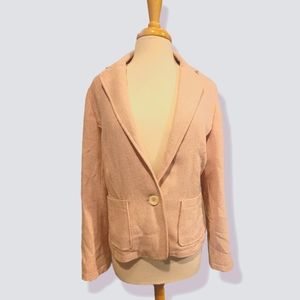 EUC| Old Navy Blush Pink Tweed Blazer Sz L